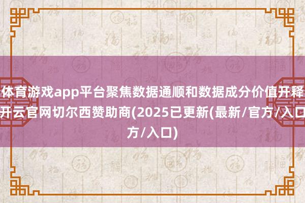 体育游戏app平台聚焦数据通顺和数据成分价值开释-开云官网切尔西赞助商(2025已更新(最新/官方/入口)