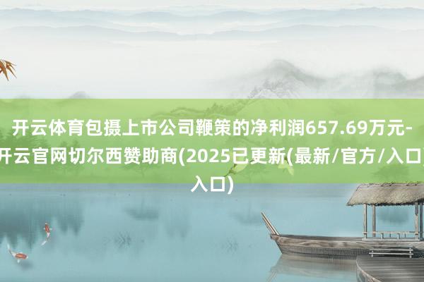 开云体育包摄上市公司鞭策的净利润657.69万元-开云官网切尔西赞助商(2025已更新(最新/官方/入口)