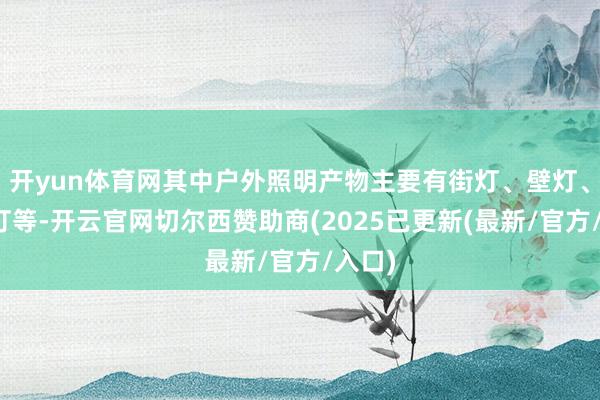 开yun体育网其中户外照明产物主要有街灯、壁灯、泛光灯等-开云官网切尔西赞助商(2025已更新(最新/官方/入口)