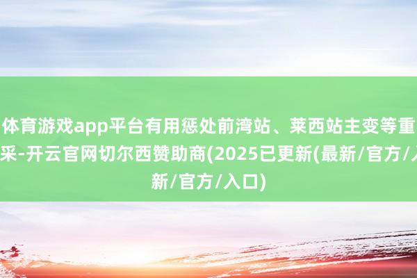 体育游戏app平台有用惩处前湾站、莱西站主变等重载开采-开云官网切尔西赞助商(2025已更新(最新/官方/入口)