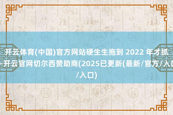 开云体育(中国)官方网站硬生生拖到 2022 年才抓戟-开云官网切尔西赞助商(2025已更新(最新/官方/入口)
