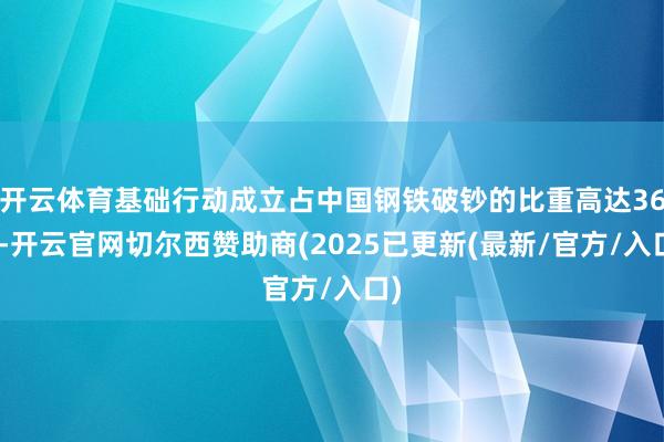 开云体育基础行动成立占中国钢铁破钞的比重高达36%-开云官网切尔西赞助商(2025已更新(最新/官方/入口)